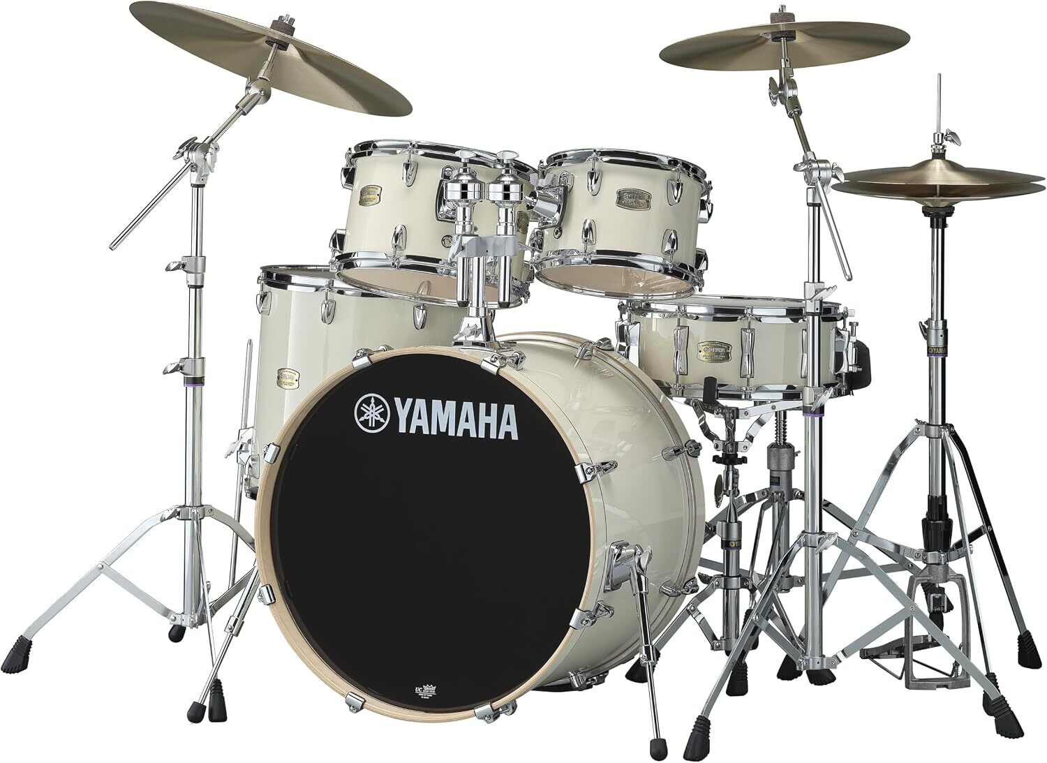 Yamaha Stage Custom Birch SBP2F50 5-Piece Shell Pack with 22 Bass Drum Classic White 