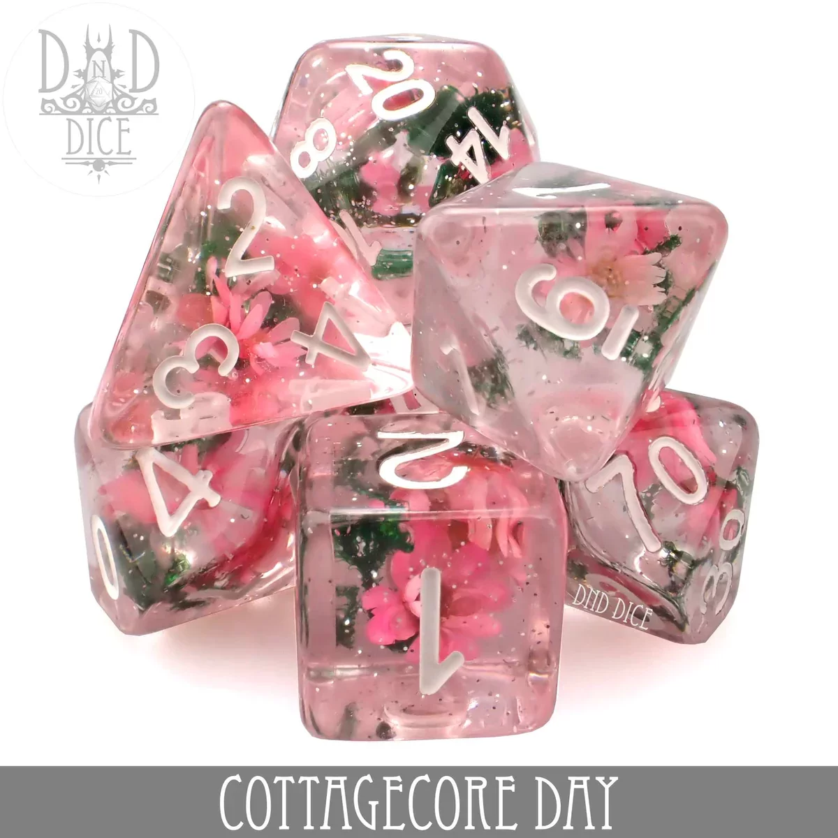 DnD Dice - Cottagecore: Day 7 Dice Set