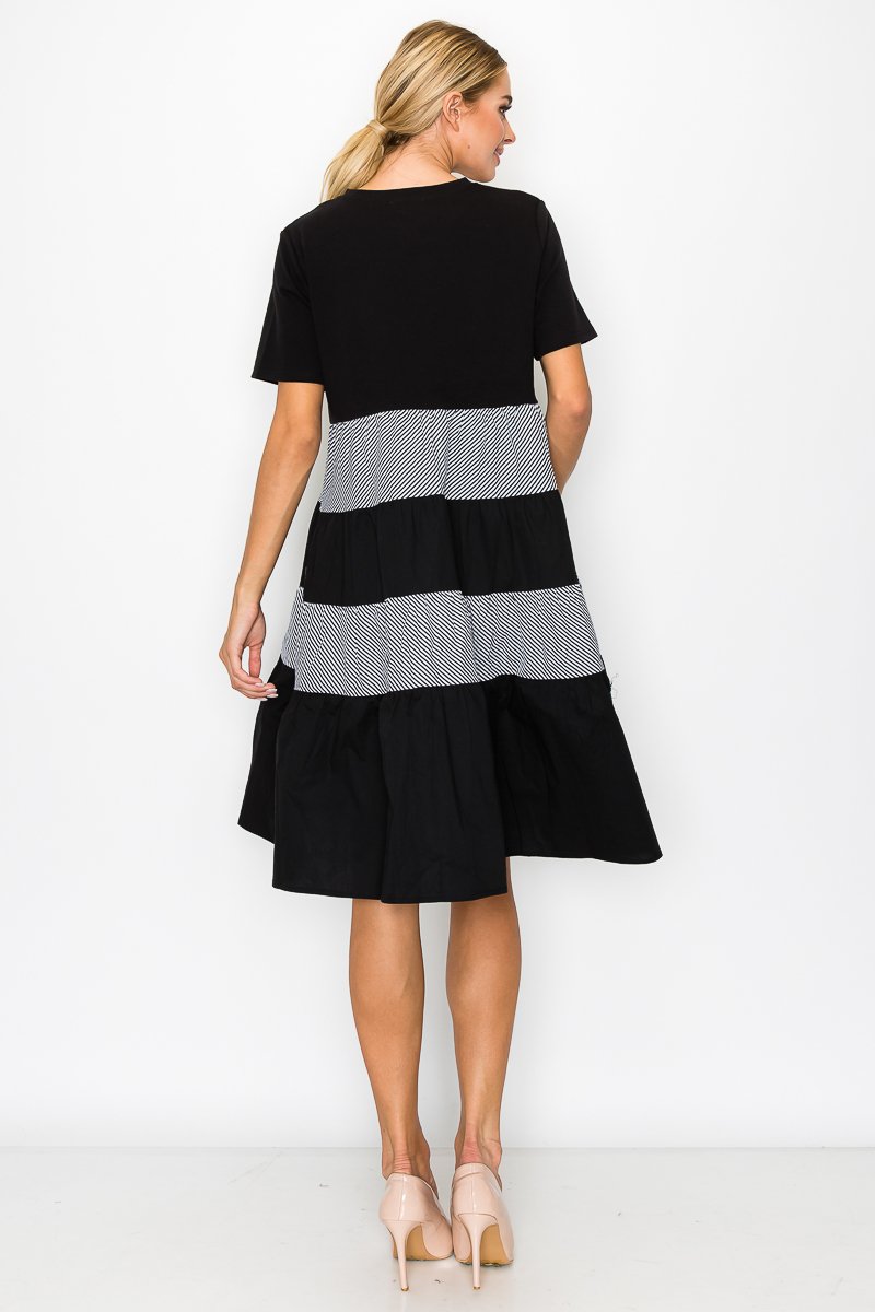 Romi Dress with Stripes