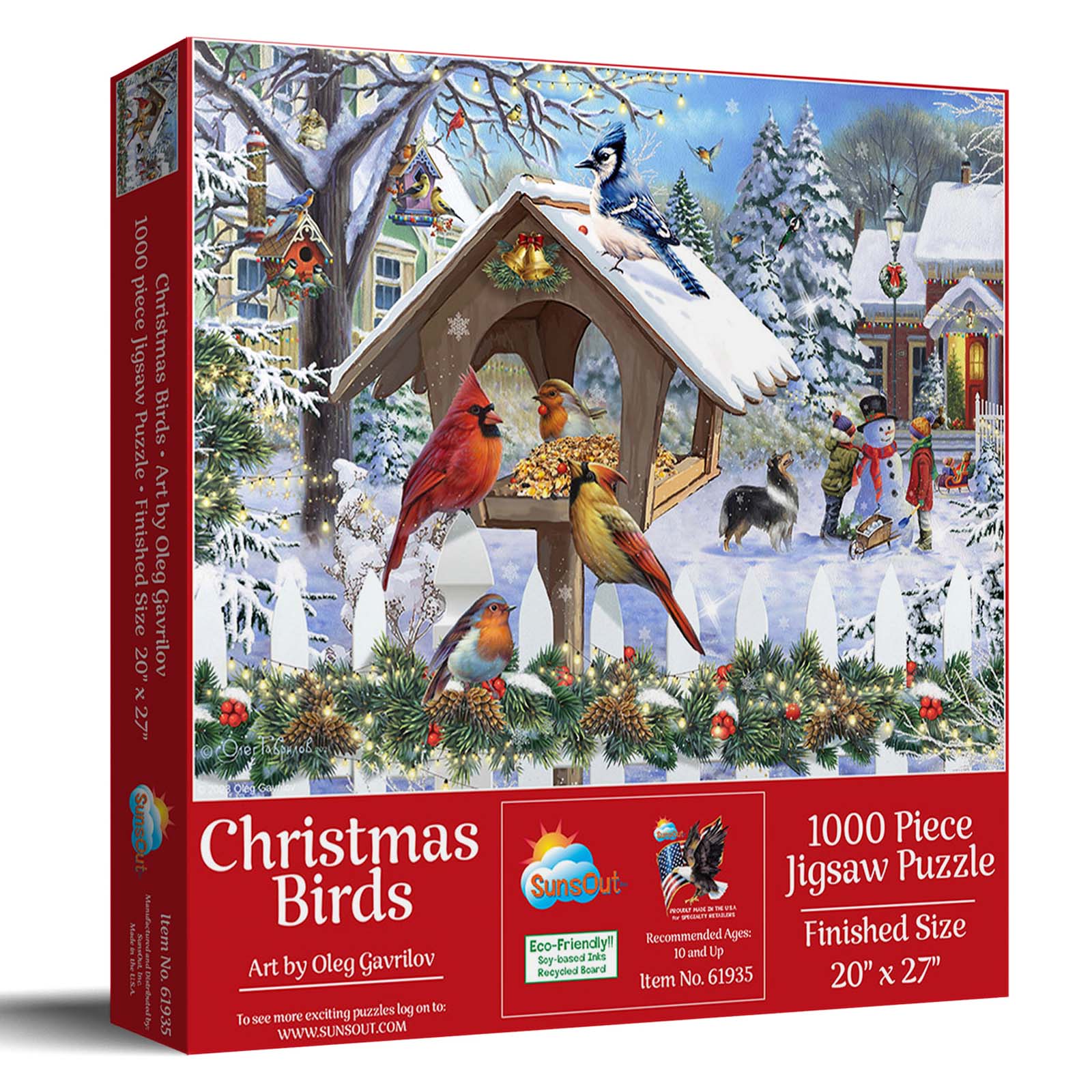 Christmas Birds Puzzle (1000 pc) - 796780619357