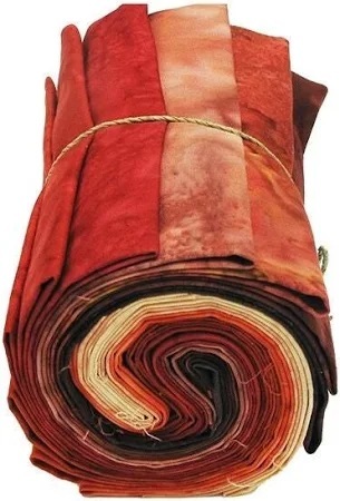 1895 Watercolors Fat Quarter Bundle by Hoffman Calif. #1895FQ-5 Red 12 fat quarters