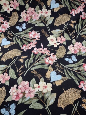 Garden Hideaway by Jo Moulton for Wilmington Prints 14601-973 sold by the 1/2 yd.