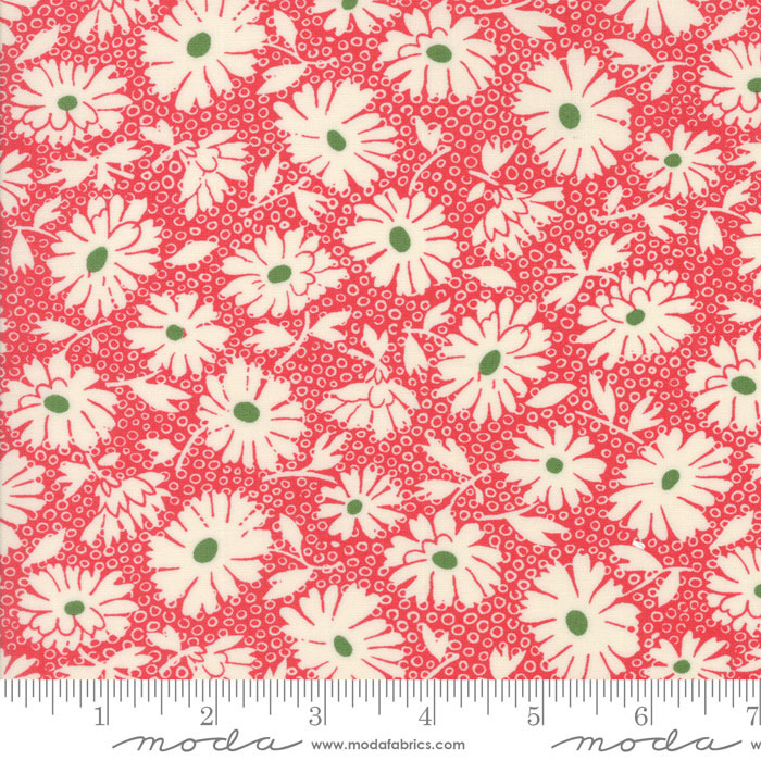 Hop, Skip, And A Jump by American Jane for Moda 21703-15 Strawberry sold by the 1/2 yd.