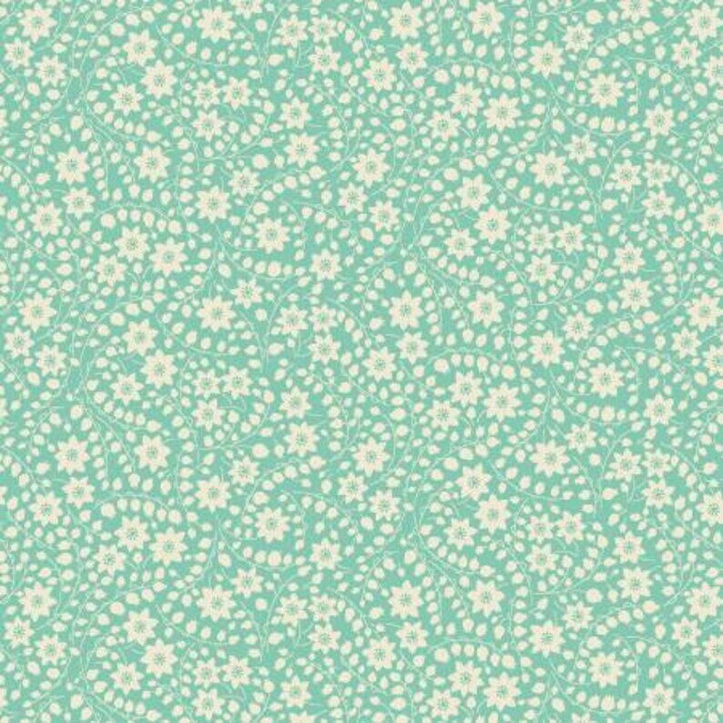Nana Mae 6 by Henry Glass 366-60 Blue sold by the 1/2 yd.