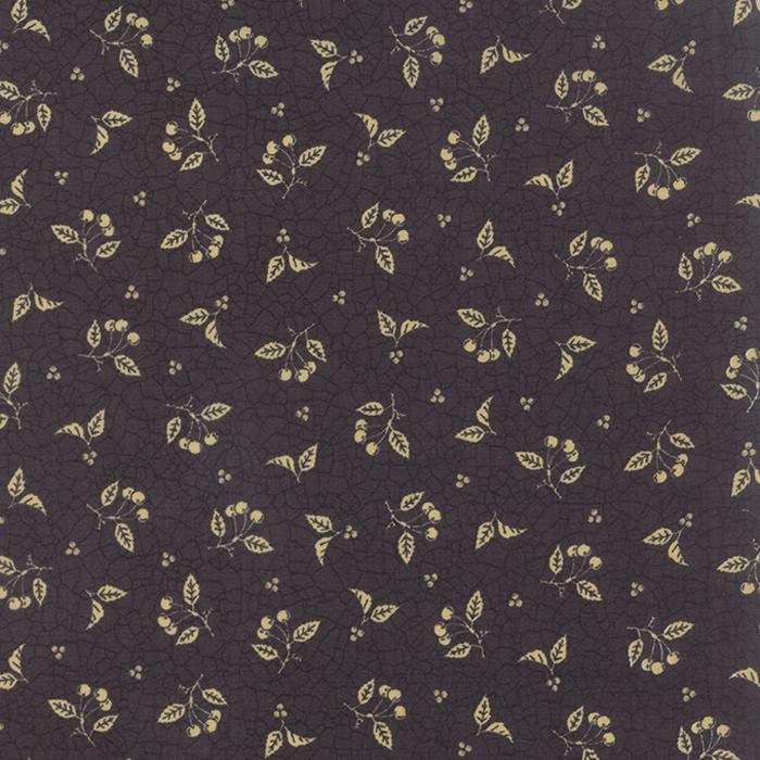 Sturbridge by Kathy Schmitz for Moda Fabrics 6074-11 Black sold by the 1/2 yd.