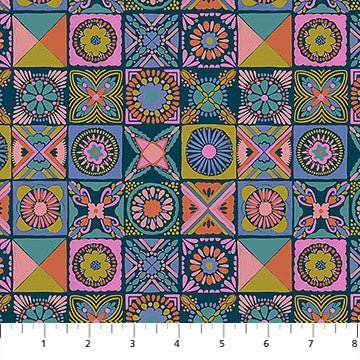 Anna Maria Textiles- Rhapsody- Cottage Kitchen AMT168-47L Navy