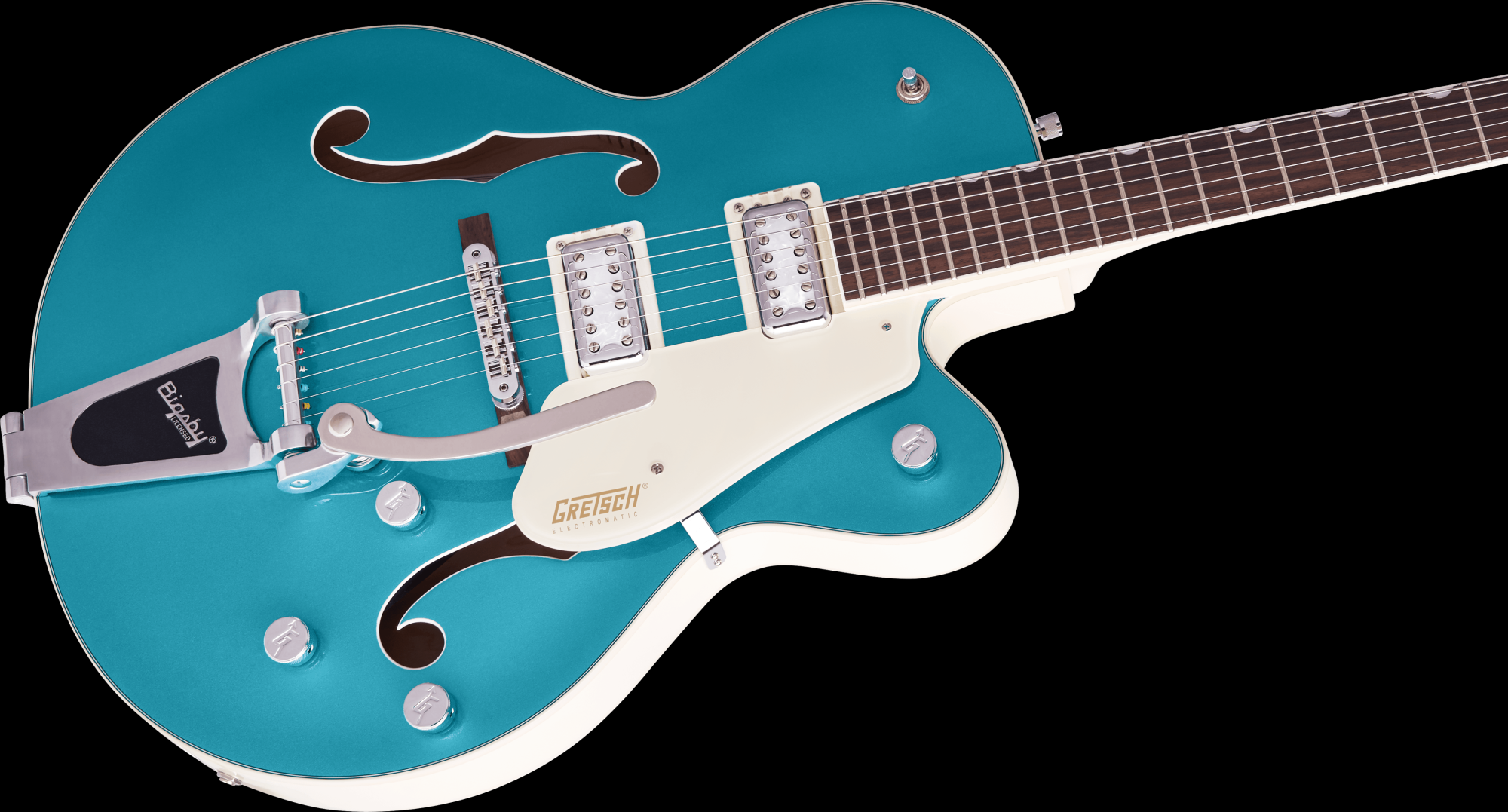 Gretsch Electric Guitar Two-Tone Ocean Turquoise/Vintage White