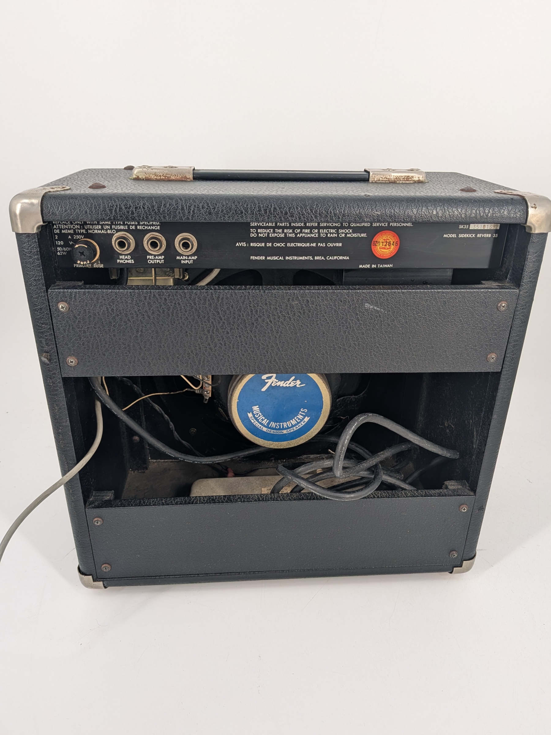完動　極上美品！　FENDER/J　SIDEKICK REVERB ３５　￥３８８００　F/SW付き Used_Fender_Sidekick_Reverb_35