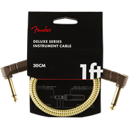 Fender Instrument Cable - Deluxe Series, Tweed RA-RA 1ft