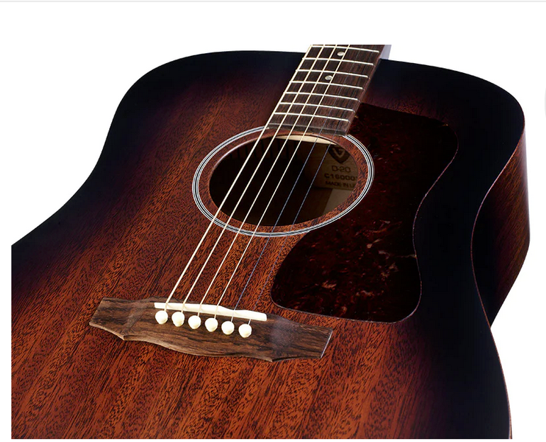 Guild USA D-20 Acoustic Electric Guitar With Guild