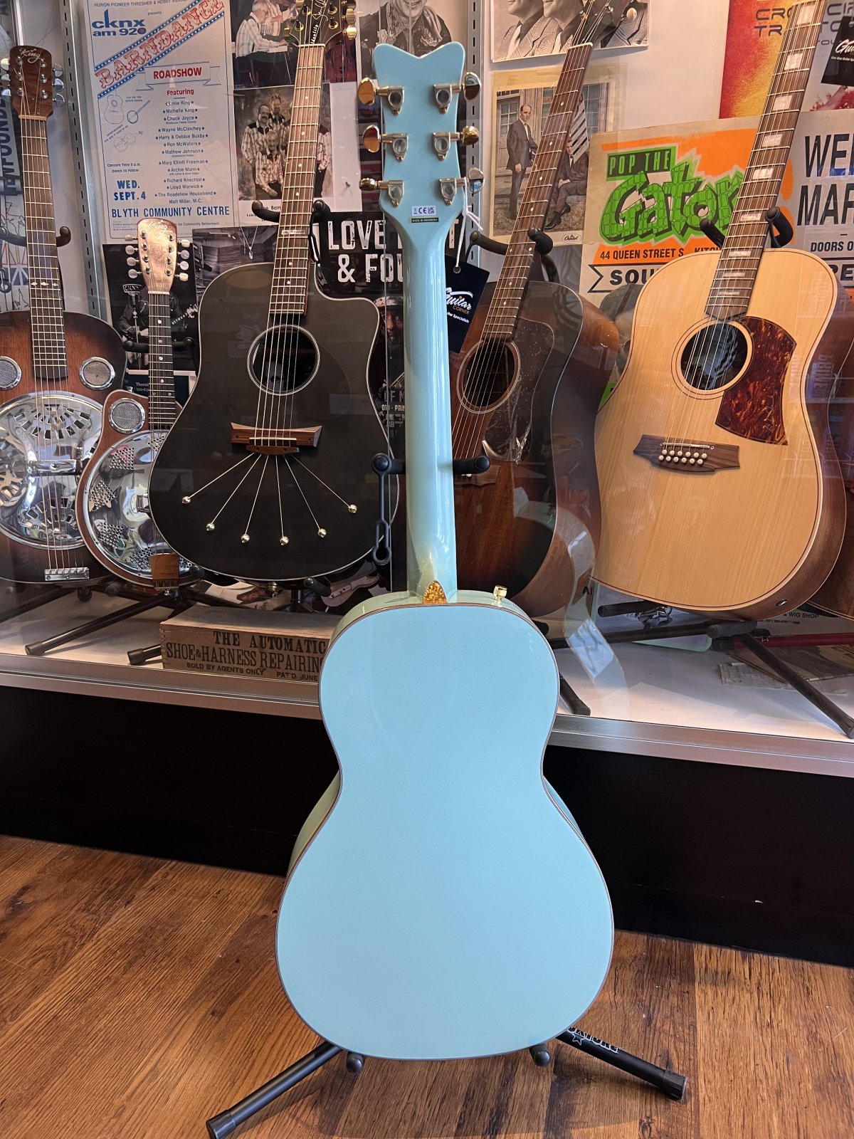 Gretsch G5021E Rancher Penguin Parlor Acoustic/Electric-Mint Metallic