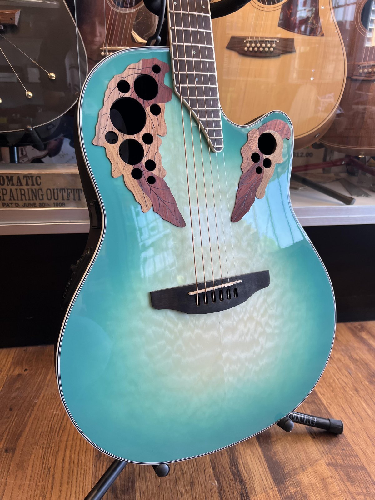 Ovation CE44X-9B Celebrity Elite Exotic Mid Depth Acoustic