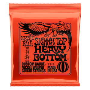 Ernie Ball Skinny Top Heavy Bottom Slinky Nickel Wound Electric Guitar Strings - 10-52