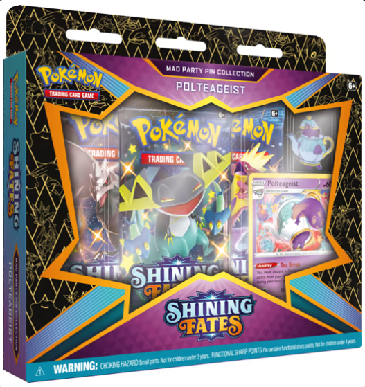 Pokemon: Shining Fates: Mad Party Pin Collection - Polteageist