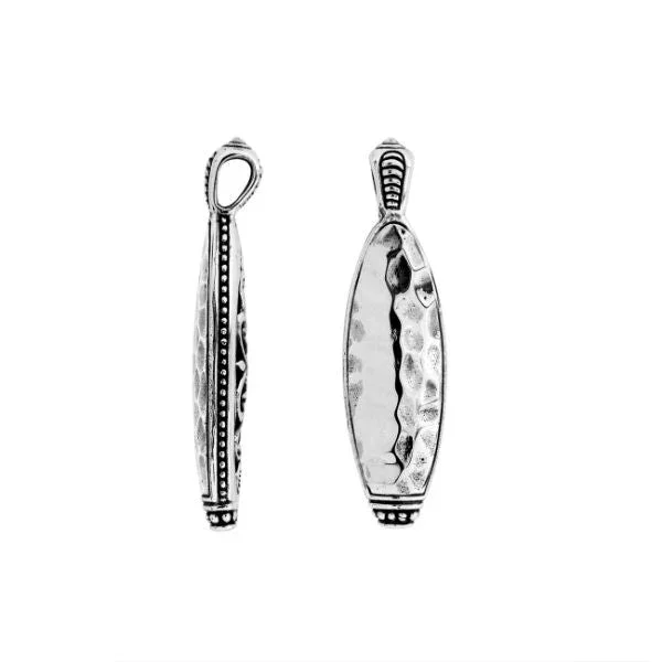 Silver Drop Bali Pendant