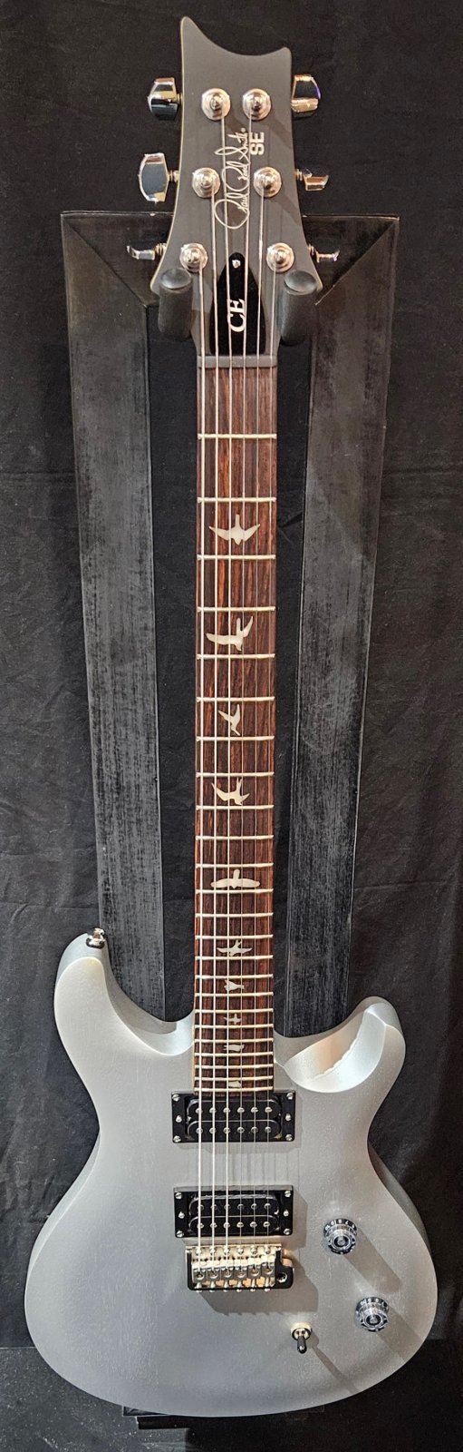 PRS SE CE 24 Standard Satin Electric Guitar - Metallic Silver