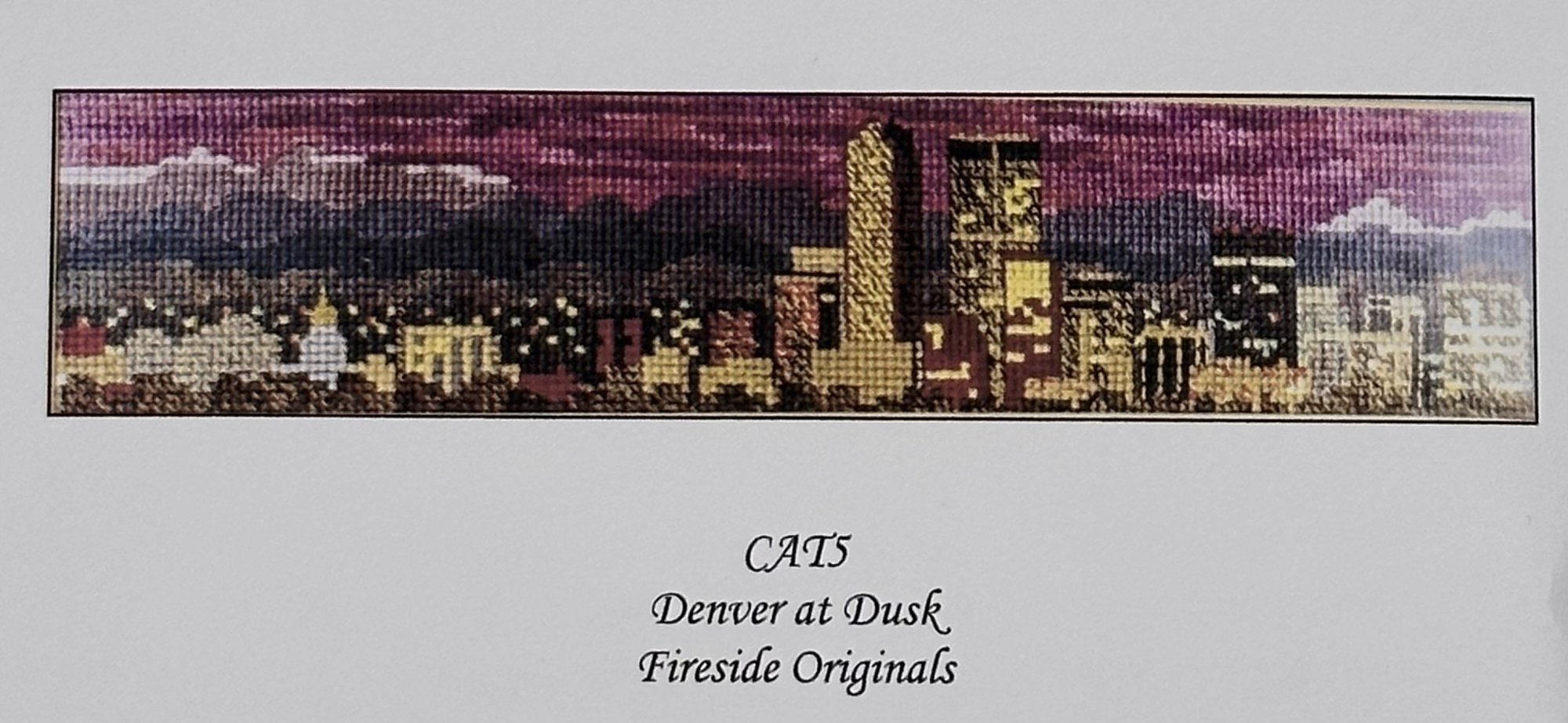 Fireside Originals Denver at Dusk Crossstitch