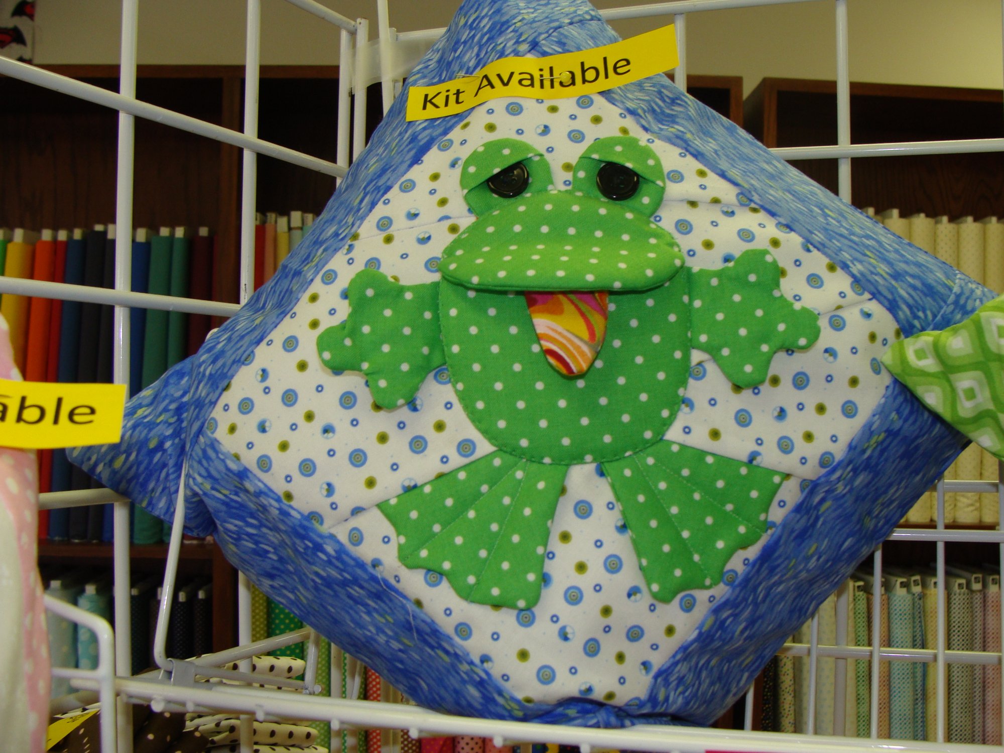 Thimbleart Frog Tooth Fairy Pillow Kit Yellow Tongue