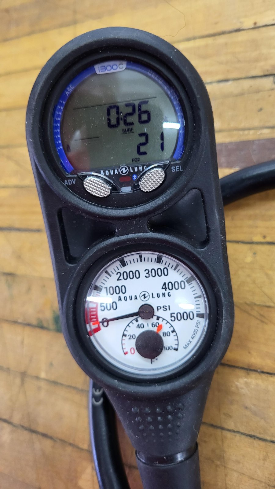 Aqualung i300c dive computer console