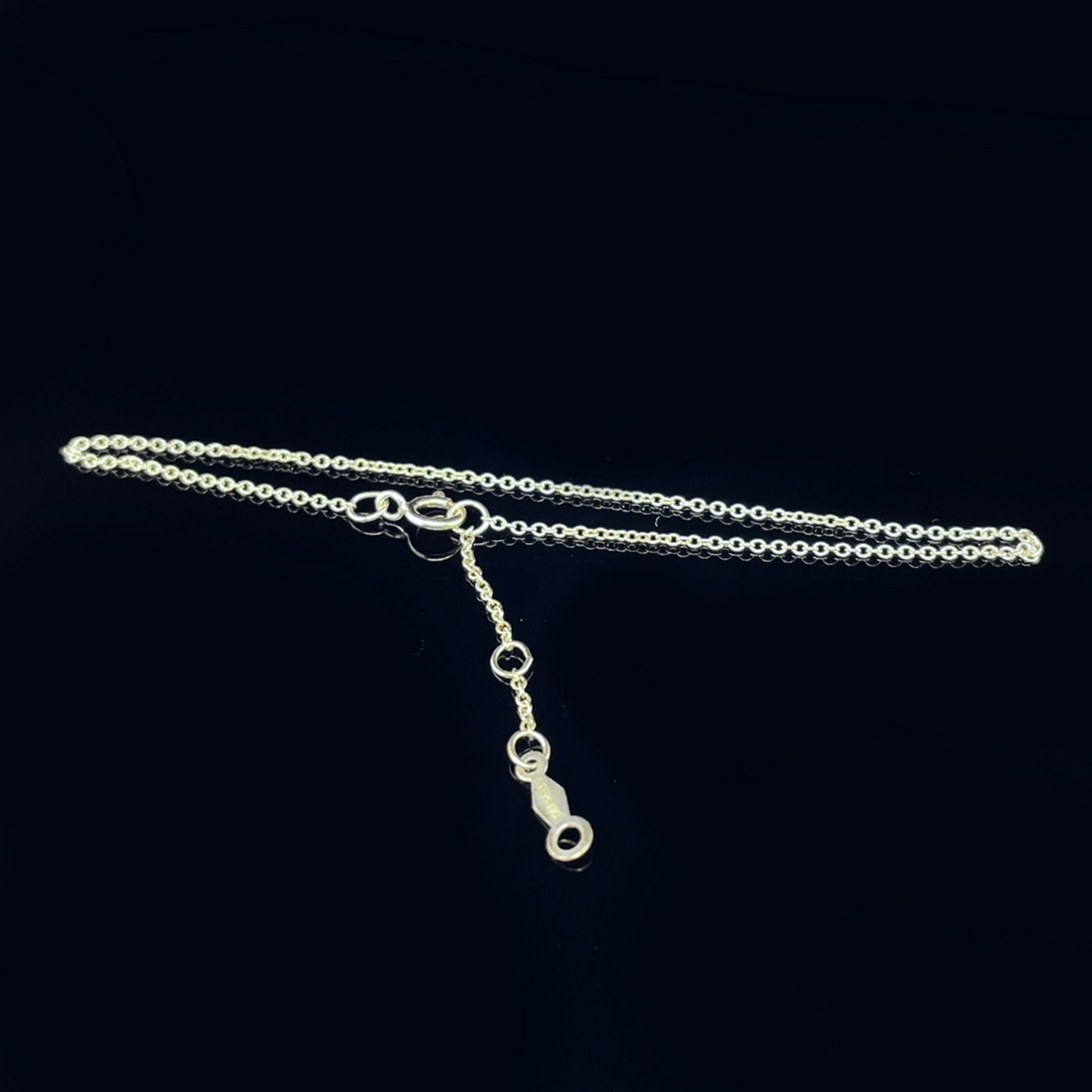 Sterling Silver 1 mm Adjustable Diamond-Cut Cable  6 1/2-7 1/2 Chain