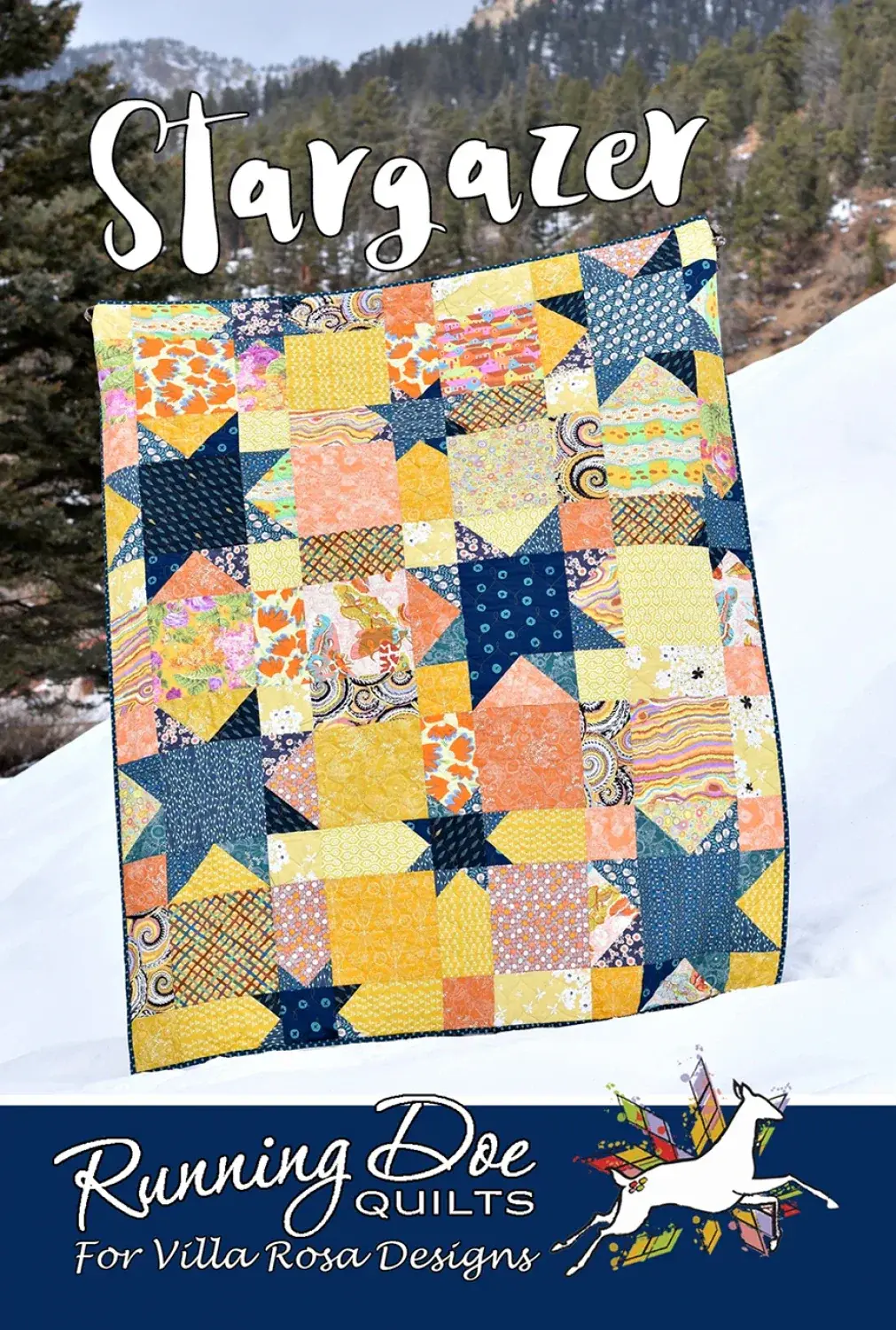 Stargazer Running Doe Quilts for Villa Rosa Postage Pattern