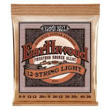Ernie Ball Earthwood Phosphor Bronze Light 12-String Acoustic Strings (09-46)