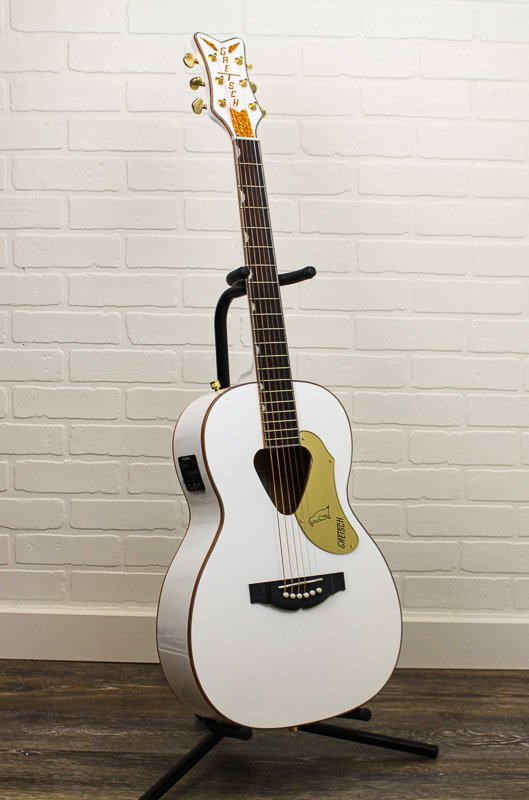 Gretsch G5021E Rancher Penguin Parlor Acoustic-Electric Guitar - White