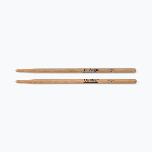 On-Stage HW7A Hickory Wood Tip Drum Sticks