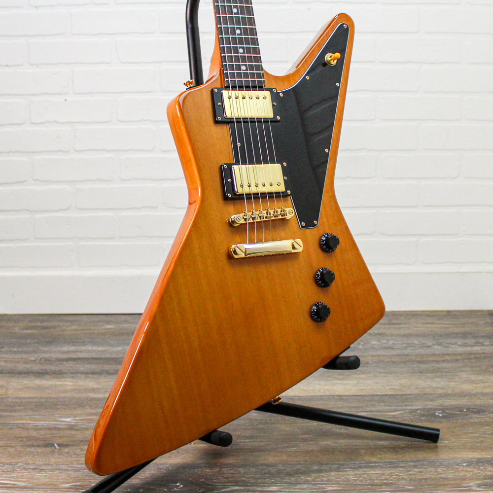 Preowned 2021 Epiphone Limited Edition '58 Korina Explorer w/ Black Pickguard - Gloss Natural