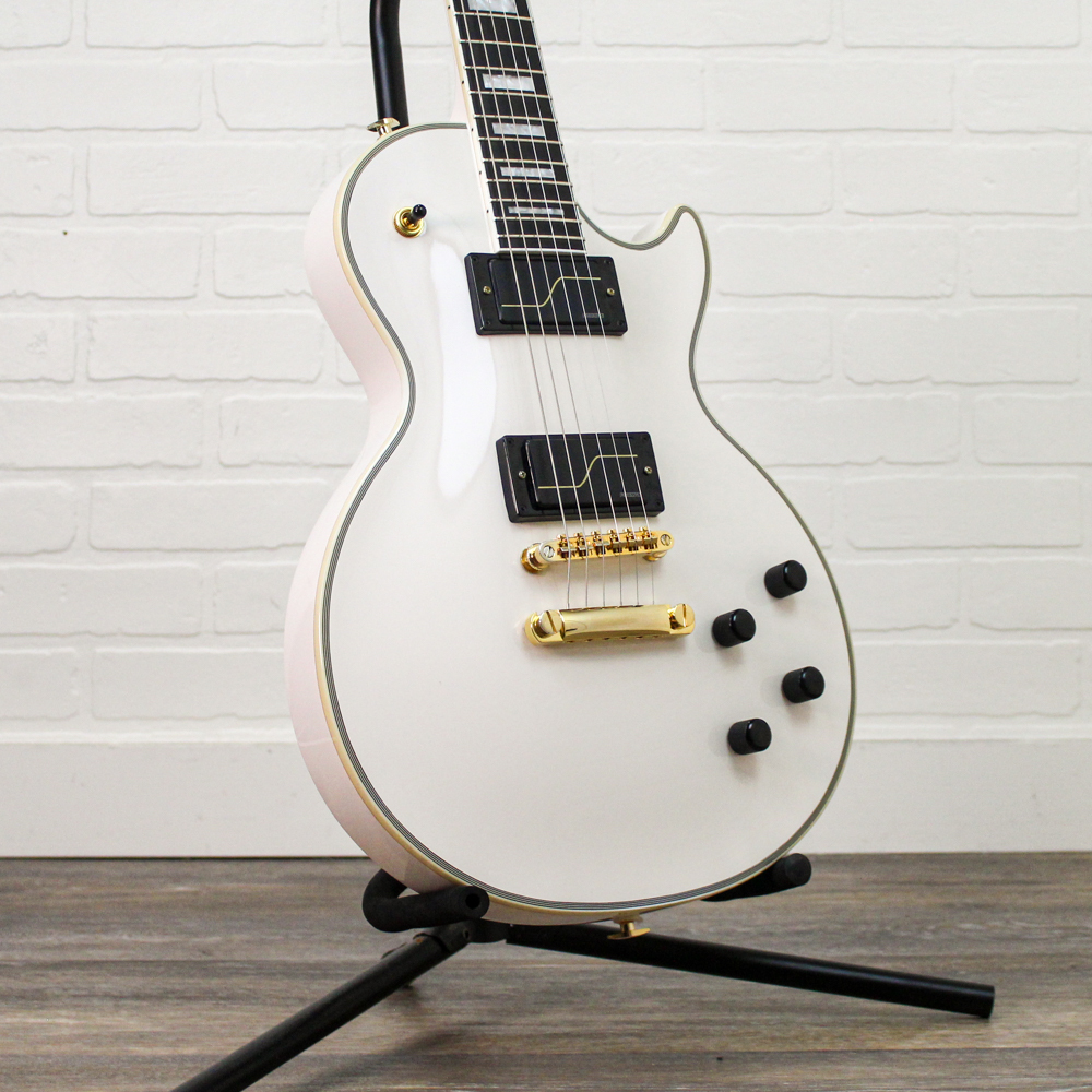 Preowned 2022 Epiphone Matt Heafy Les Paul Custom Origins Electric Guitar - Bone White w/ OHSC
