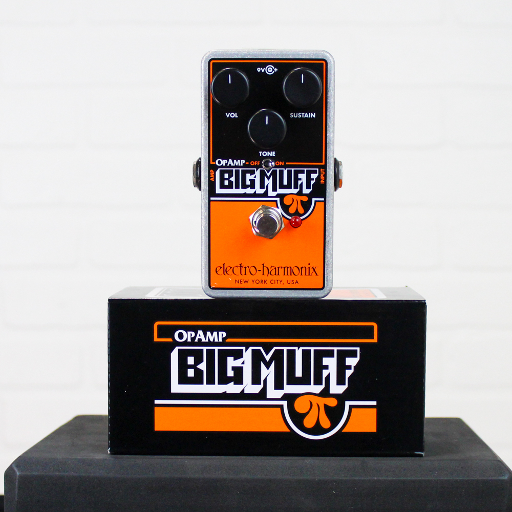 Preowned Electro-Harmonix Op-Amp Big Muff Pi Distortion/Sustainer Fuzz Pedal w/ Box