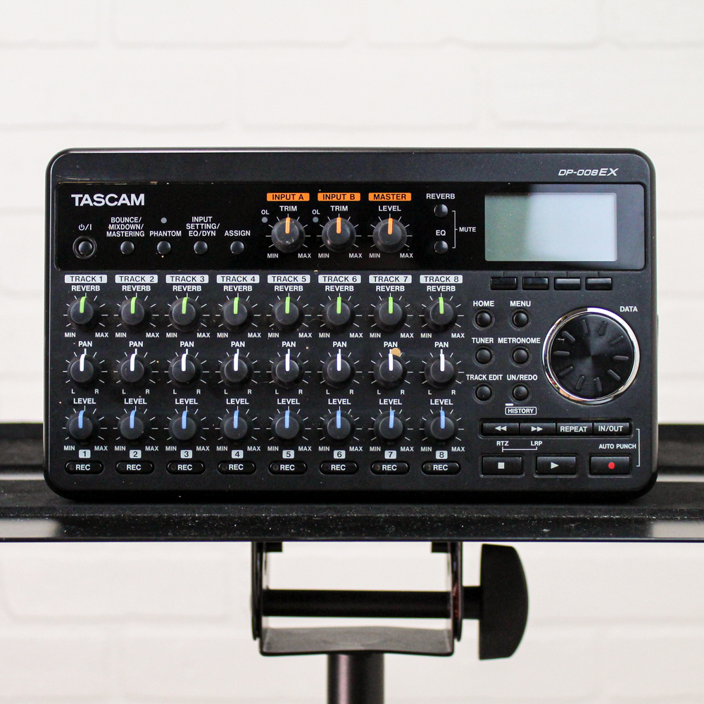 Preowned Tascam DP-008EX 8-Track Digital PocketStudio Multi-Track Audio Recorder