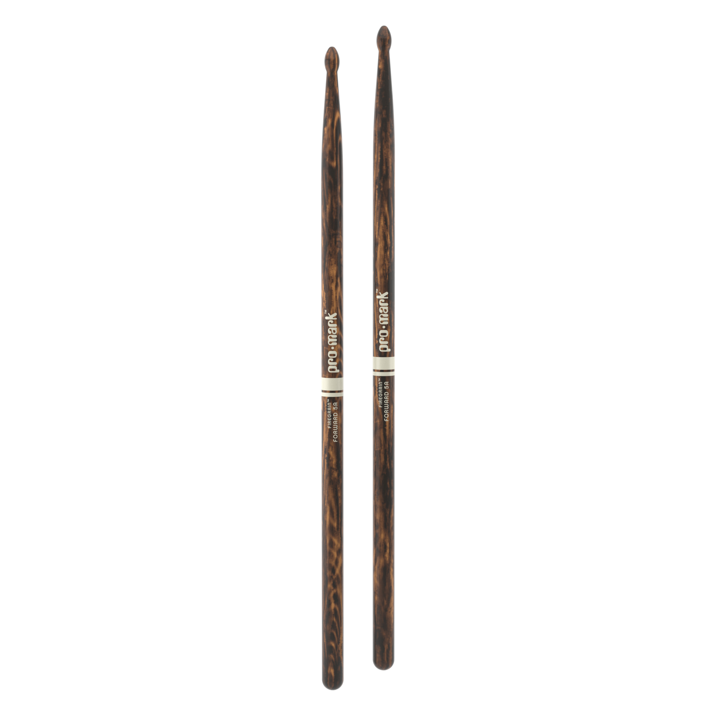 ProMark Classic Forward 5A FireGrain Hickory Drumstick Oval Wood Tip