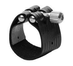 Rovner 1M Dark Ligature for Metal Alto Sax / Slim Tenor Sax Mouthpiece
