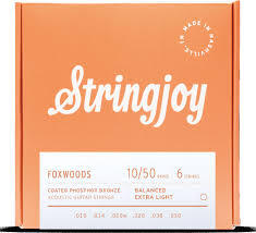 Stringjoy Foxwoods | Extra Light Gauge (10-50) Coated Phosphor Bronze Acoustic Guitar Strings