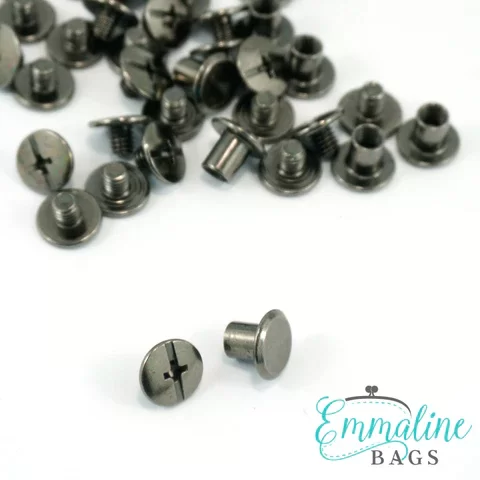 Chicago Screws Large 3/8 post (10mm) Gunmetal (50 pack)