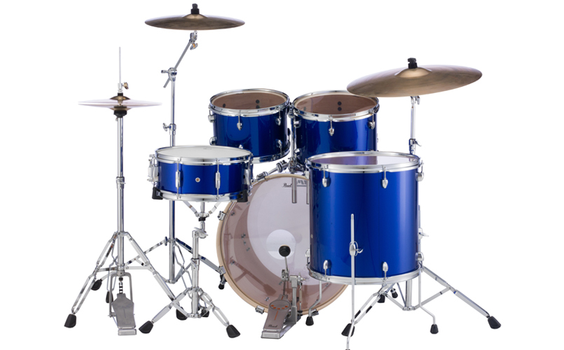 Pearl Export 5-Piece Drumset (10/12/14/20b/14x5.5s) in High Voltage Blue