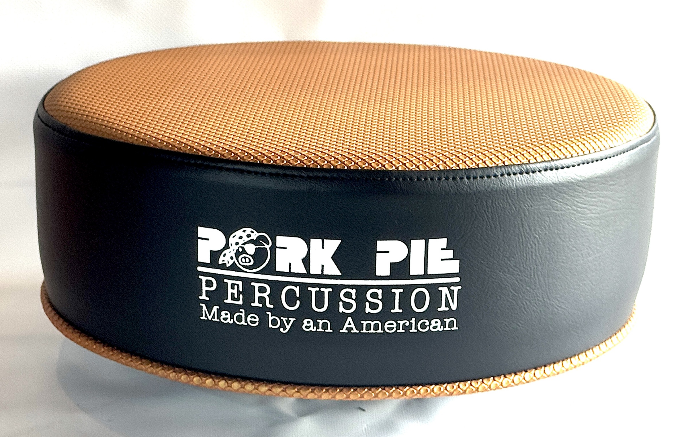 Pork Pie Percussion Custom Throne (TOP ONLY) in Vinyl Textured Copper Top and Flat Black Side