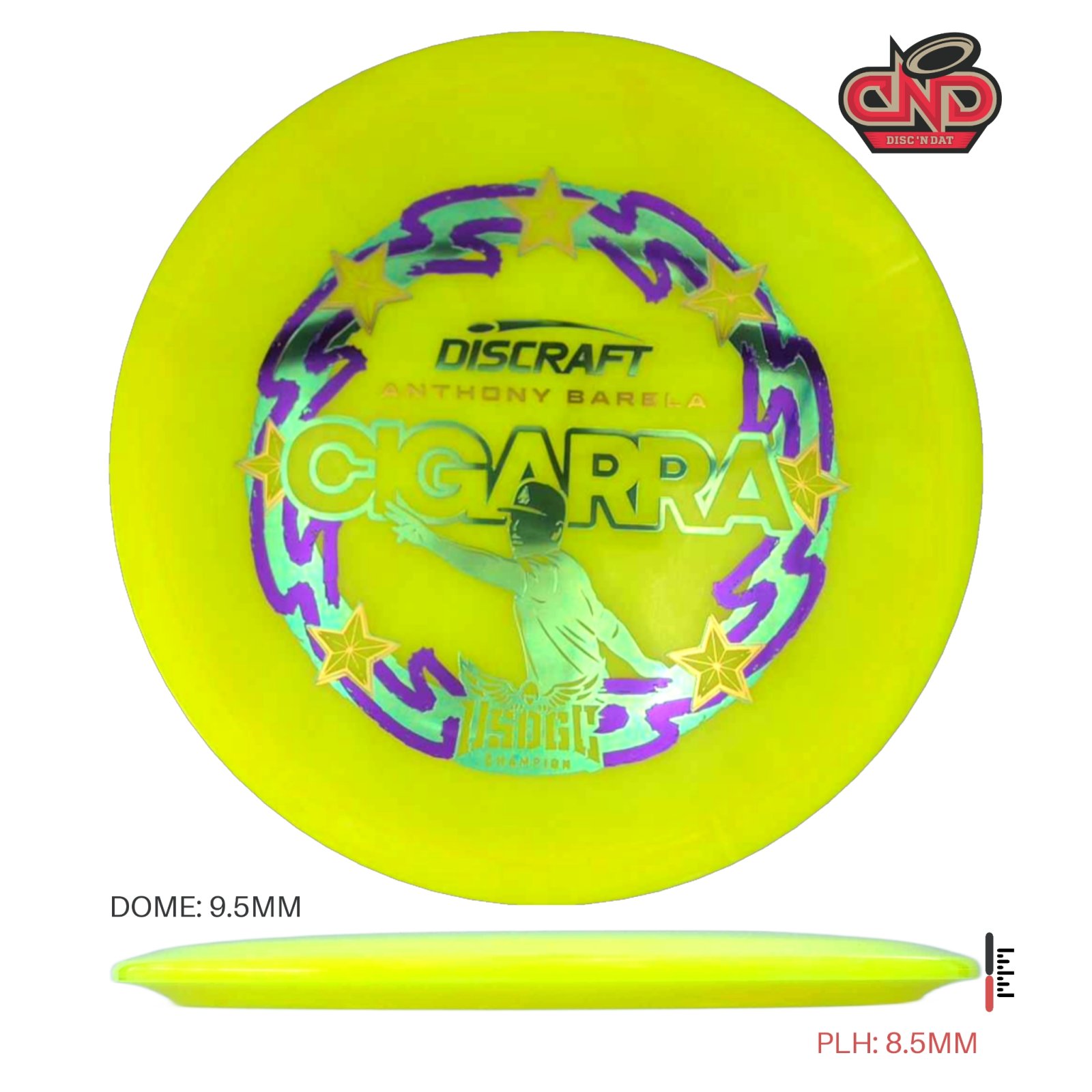 Anthony Barela 2025 USDGC Champion Z Swirl Cigarra