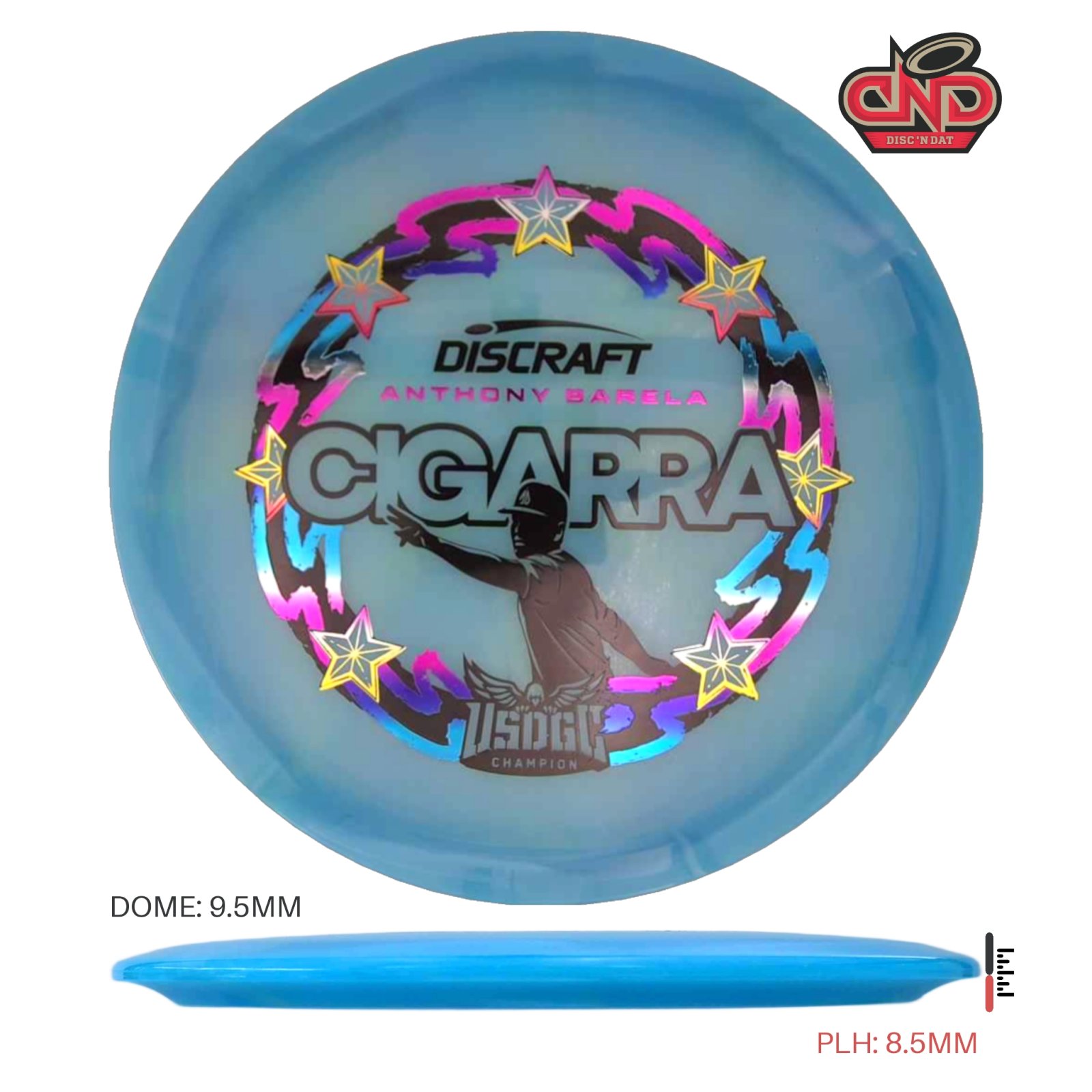 Anthony Barela 2025 USDGC Champion Z Swirl Cigarra