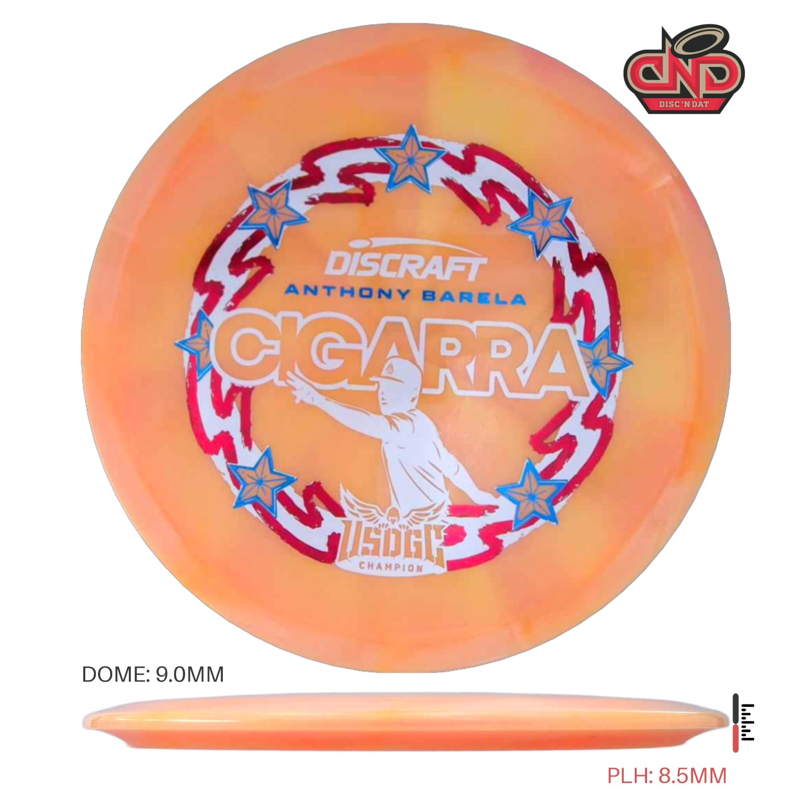 Anthony Barela 2025 USDGC Champion Z Swirl Cigarra