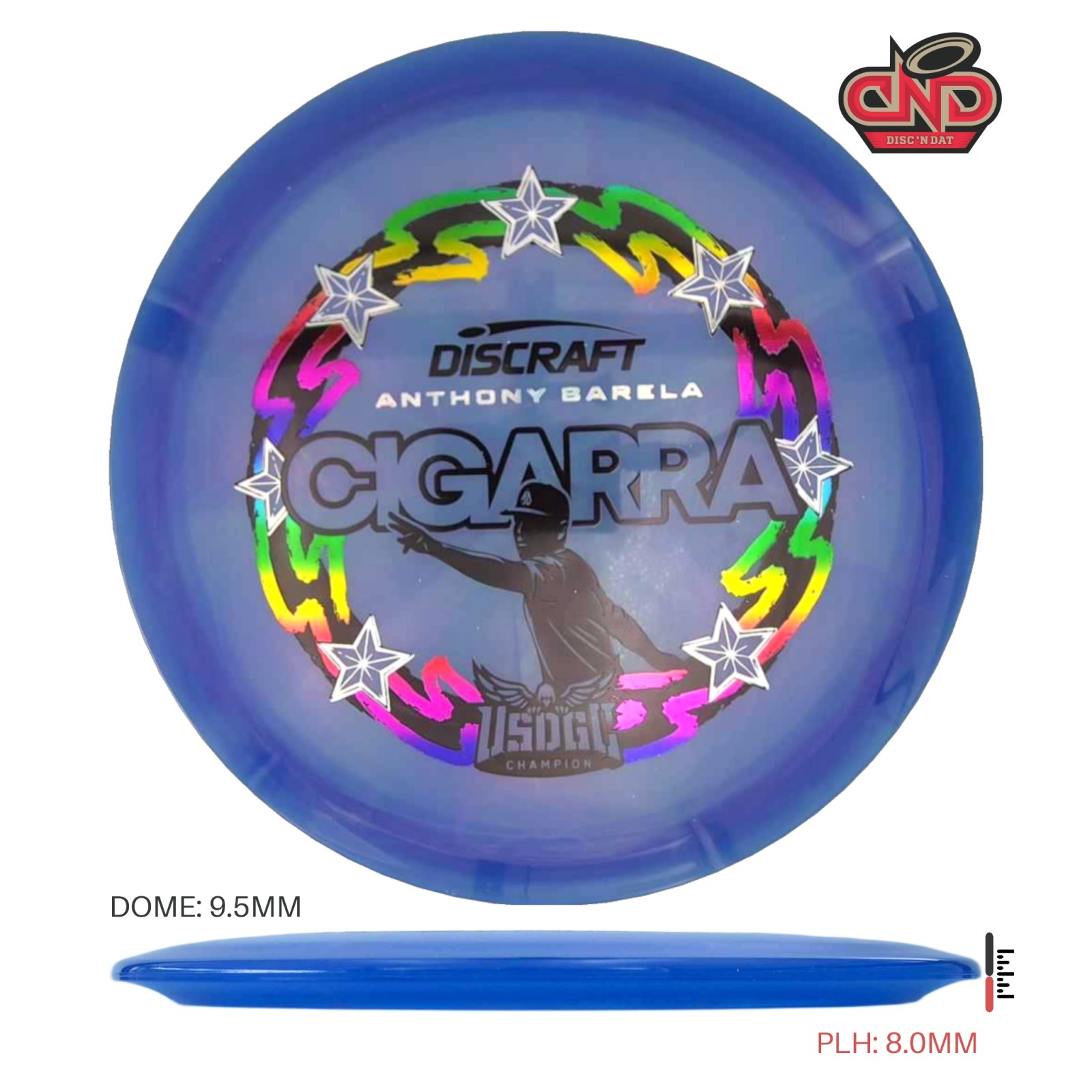 Anthony Barela 2025 USDGC Champion Z Swirl Cigarra