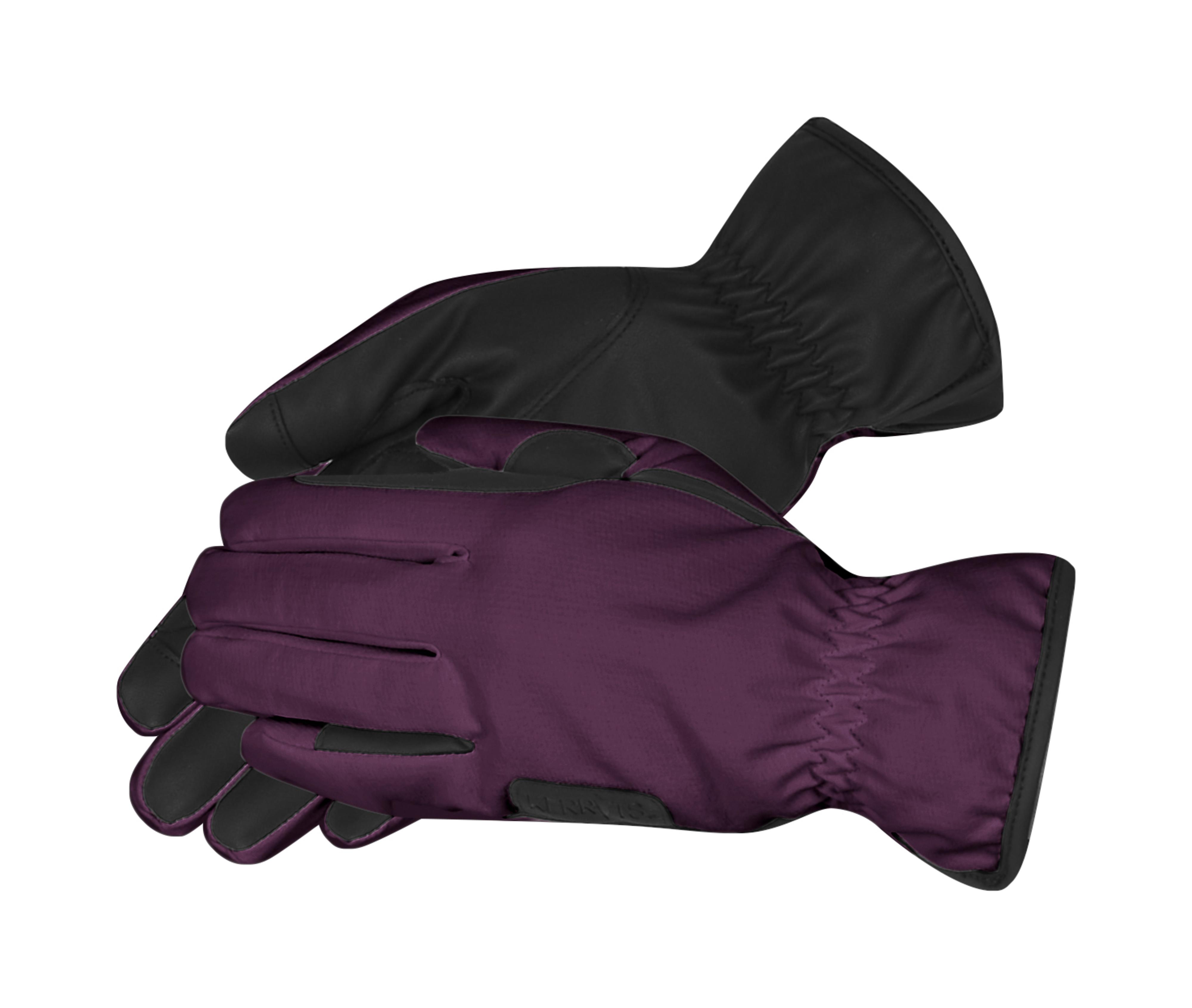 Kerrits Hand Warmer Riding Gloves, Raisin 20025200