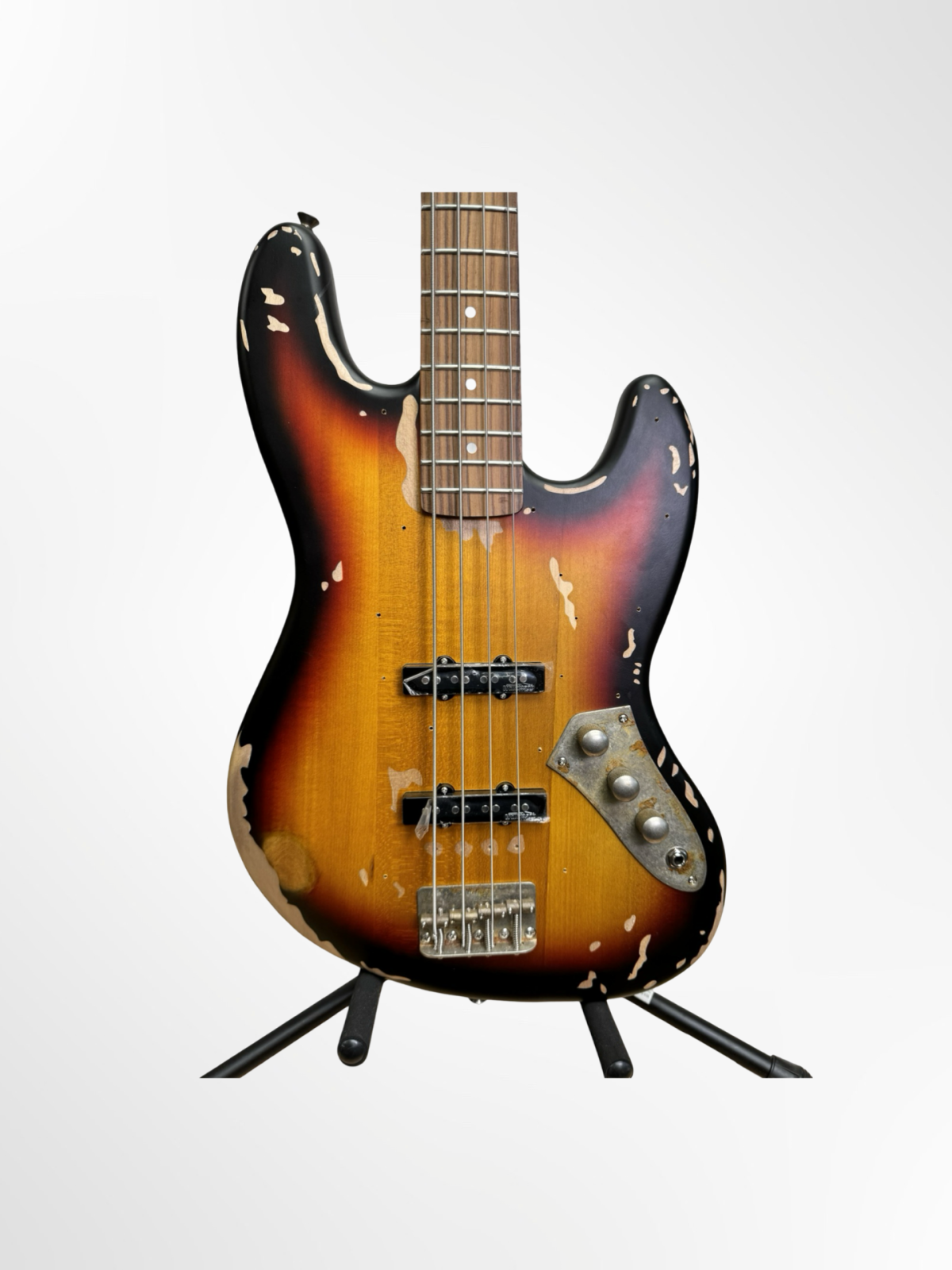 Vintage Icon Series VJ74 4-String Bass Distressed Sunset