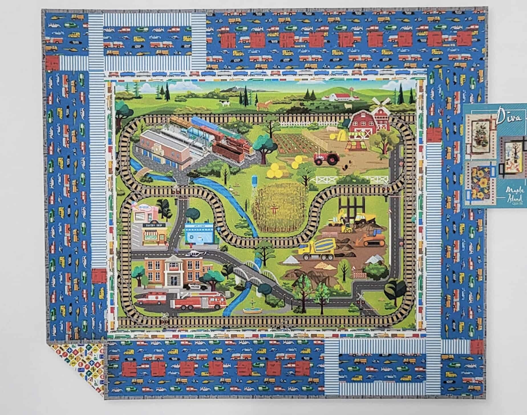 Diva 5 Quilt Kit ft. Let's Go! Play Mat- City Version 53x60