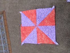 two color pinwheel block