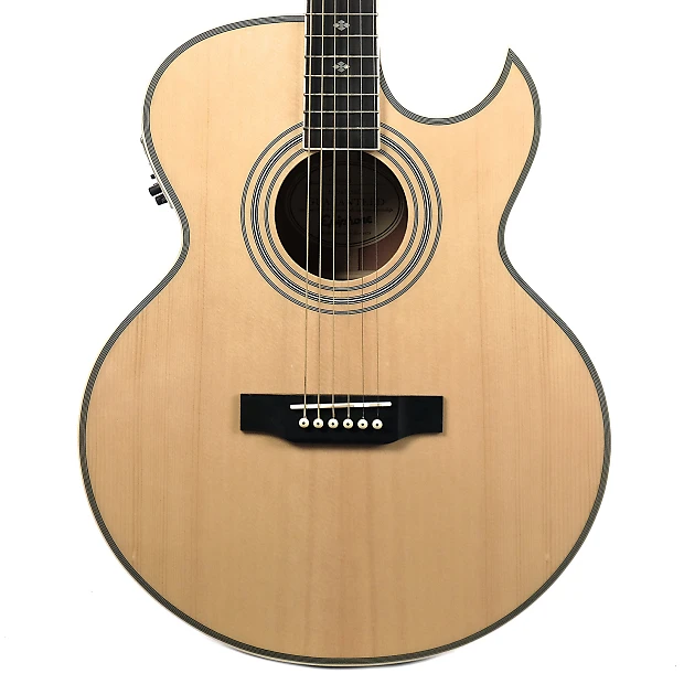 Epiphone PR-5E/N Acoustic/Electric Guitar, Natural Cutaway