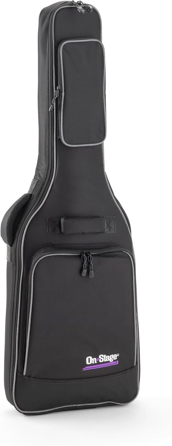 On-Stage Deluxe Electric Guitar Gig Bag, Black