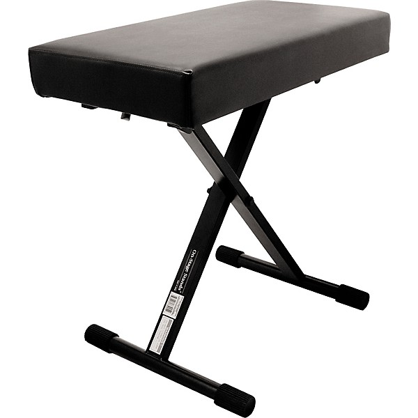 On-Stage KT7800+ Deluxe X-Style Keyboard Bench, Black