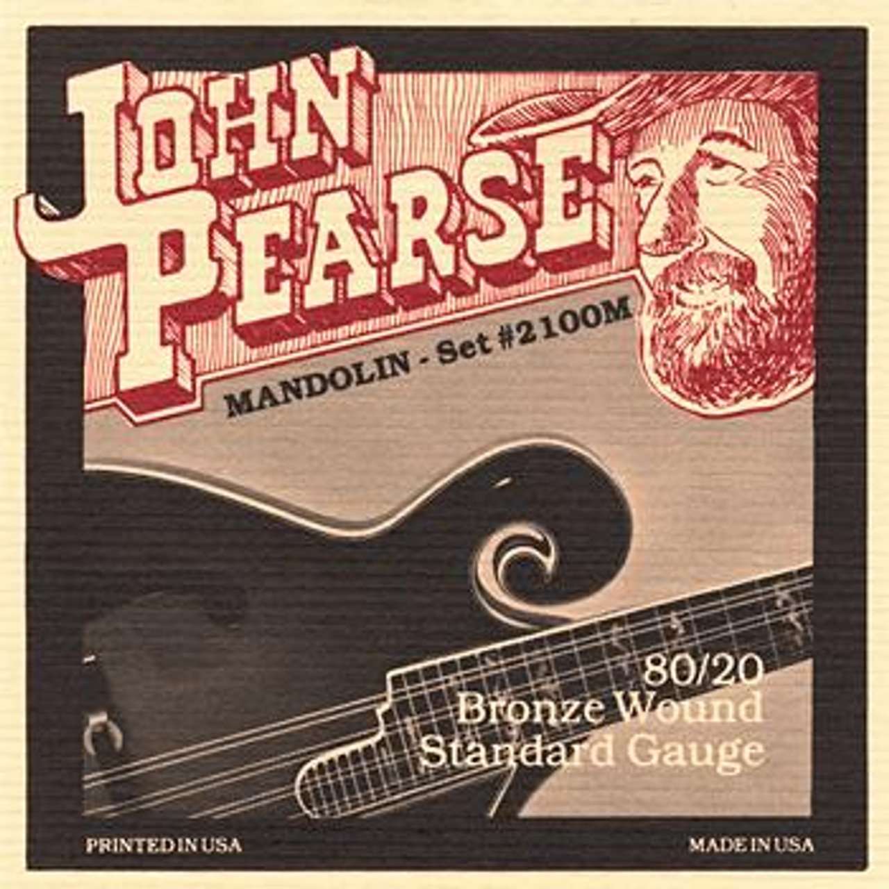 John Pearse 80/20 Bronze Mandolin Strings, Medium
